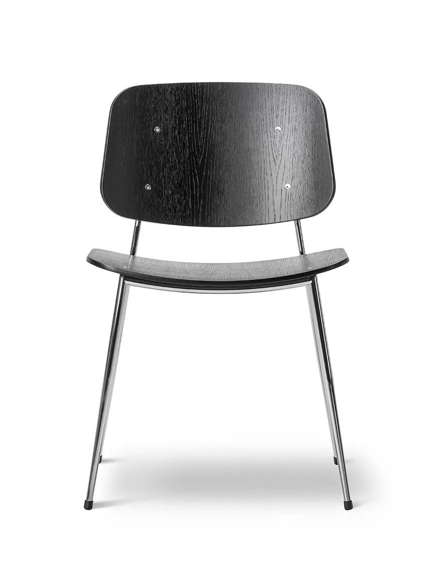 Søborg Stol, stålstel af Børge Mogensen