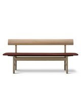 Bænk 3171 af Børge Mogensen - Omni Burnt Sienna 293 / Eg lys olie - Jacobsen Plus