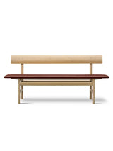 Bænk 3171 af Børge Mogensen - Omni Burnt Sienna 293 / Eg sæbe - Jacobsen Plus