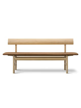 Bænk 3171 af Børge Mogensen - Omni Cognac 307 / Eg sæbe - Jacobsen Plus