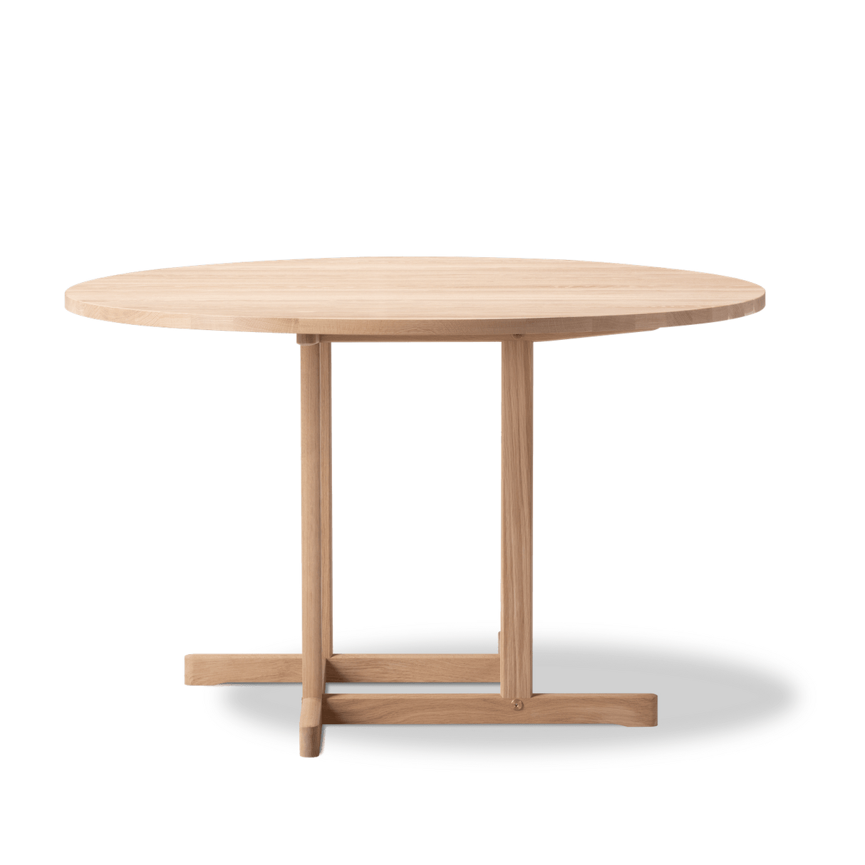 BM80 Shaker spisebord, rundt af Børge Mogensen - Eg / sæbe - Jacobsen Plus