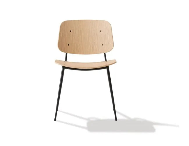 Søborg Stol, stålstel af Børge Mogensen