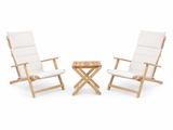 Udendørs loungesæt i teak med 1 BM5868 sidebord og 2 BM5568 Dækstole inkl. hynder fra Carl Hansen & Søn - 1 - Jacobsen Plus