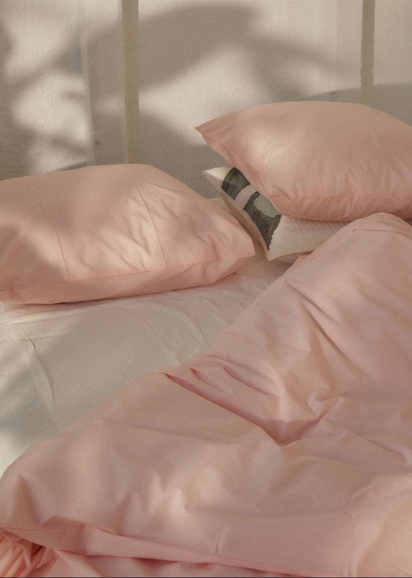 Bongusta - Percale sengetøj, 140x200/60x63 cm, Blush - 2 - Jacobsen Plus