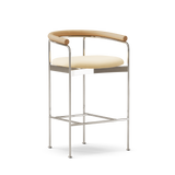 DK3 Baia Counter Stool - Balmoral 02 / Chrome / Oak Oil - Jacobsen Plus