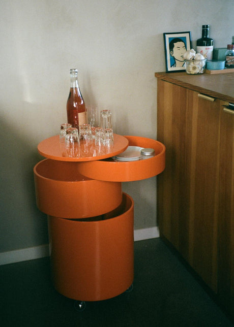 Barboy Sidebord, orange af Verner Panton - 2 - Jacobsen Plus