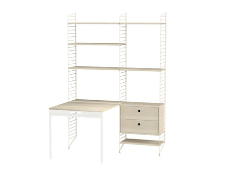 Kontor, bundle E fra String - Beige - ask - Jacobsen Plus