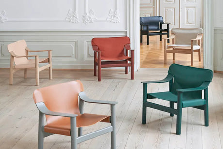 Bernard Stol fra Hay - Hunter green beech - Green canvas - Jacobsen Plus