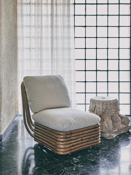 Bohemian 72 Lounge Chair fra GUBI - Dedar Chevron 002 - Jacobsen Plus