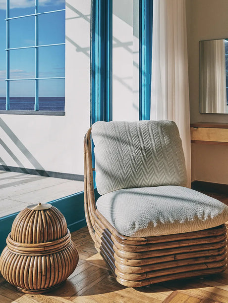 Bohemian 72 Lounge Chair fra GUBI - Dedar Chevron 002 - Jacobsen Plus