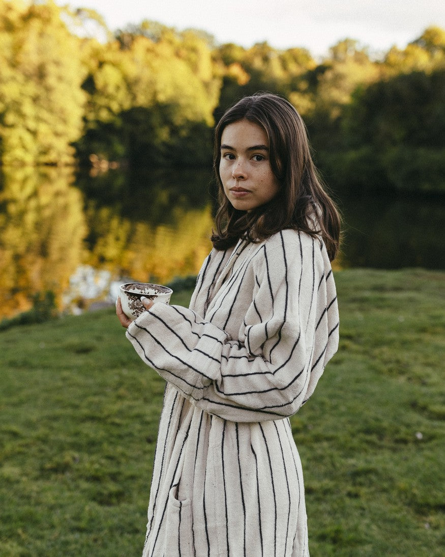 Naram badekåbe, Creme & ink fra Bongusta - 2 - Jacobsen Plus