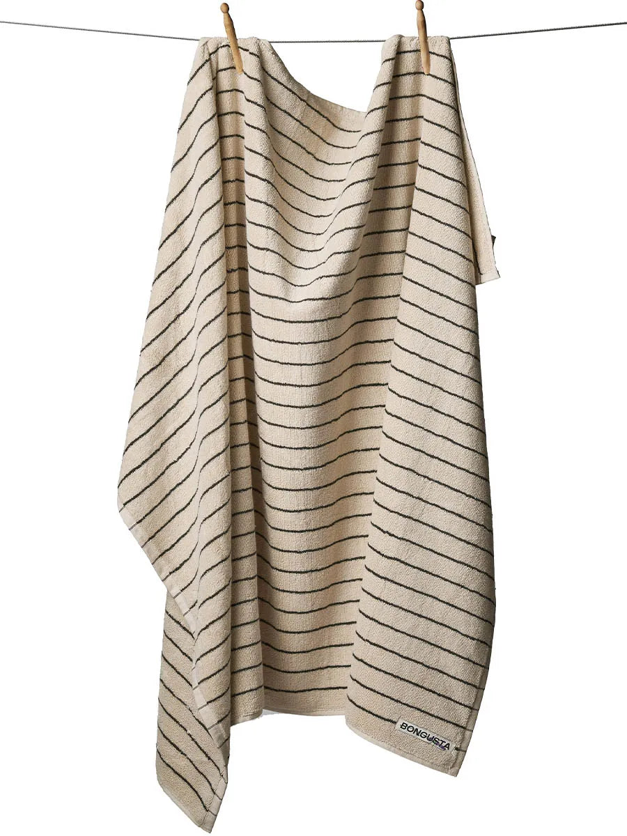 Naram towel - Creme & Ink fra Bongusta