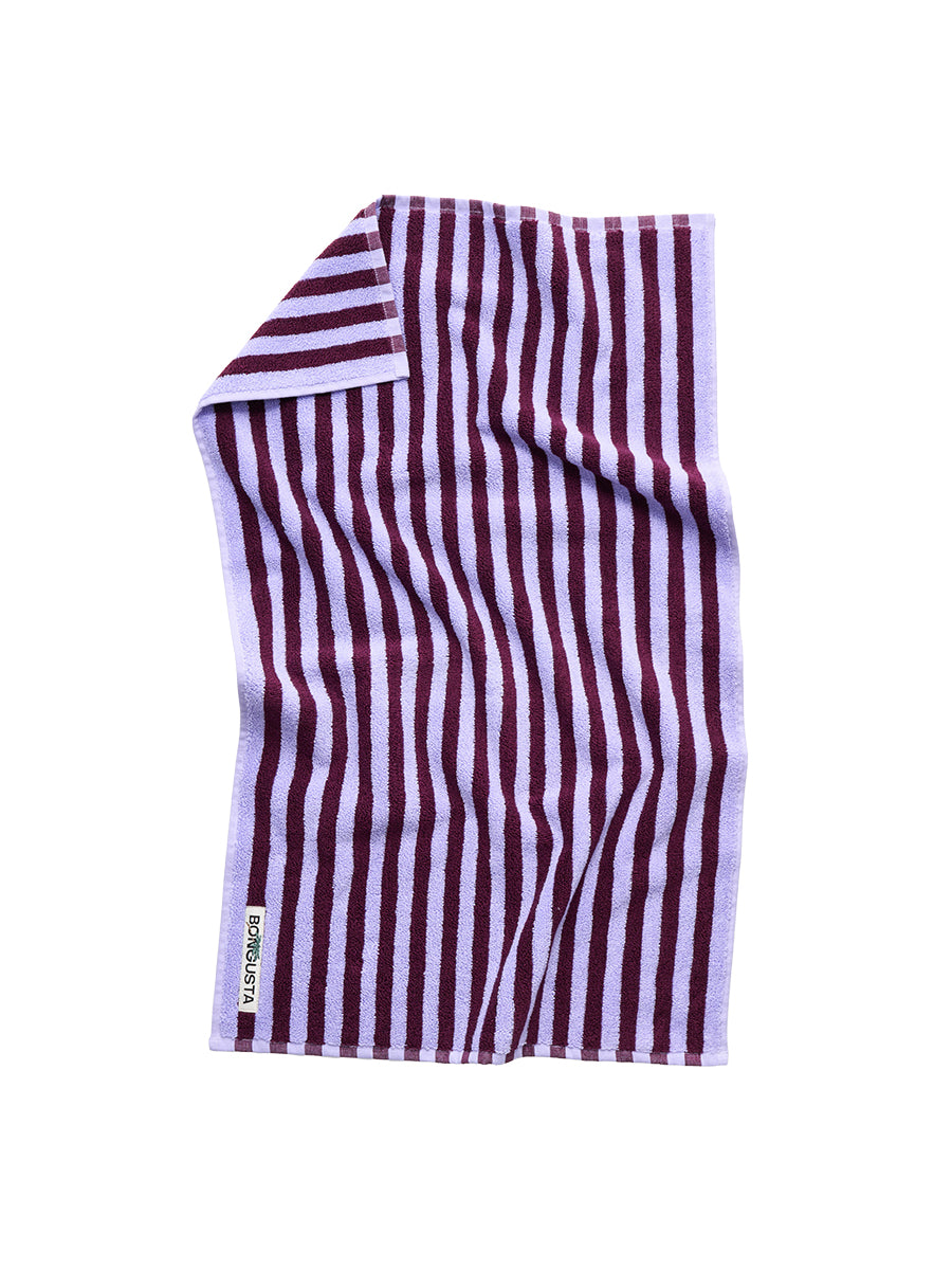 Bongusta - Naram towel, Wine & Lavender Blue - 50 x 80 cm - Jacobsen Plus