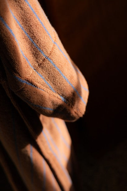 Naram badekåbe, Camel & Ultramarine fra Bongusta - S-M - Jacobsen Plus