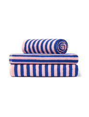 Naram towel - Dazzling blue & Rose fra Bongusta