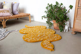 Burma snake rug, mustard og creme fra Bongusta - 2 - Jacobsen Plus