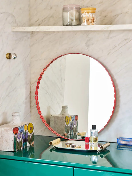 Arcs Mirror Round, red fra Hay - 4 - Jacobsen Plus