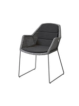 Breeze Havestol m. Meder Stel fra Cane-line - Light grey / Black, Cane-line Natté - Jacobsen Plus