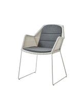 Breeze Havestol m. Meder Stel fra Cane-line - White grey / Black, Cane-line Natté - Jacobsen Plus
