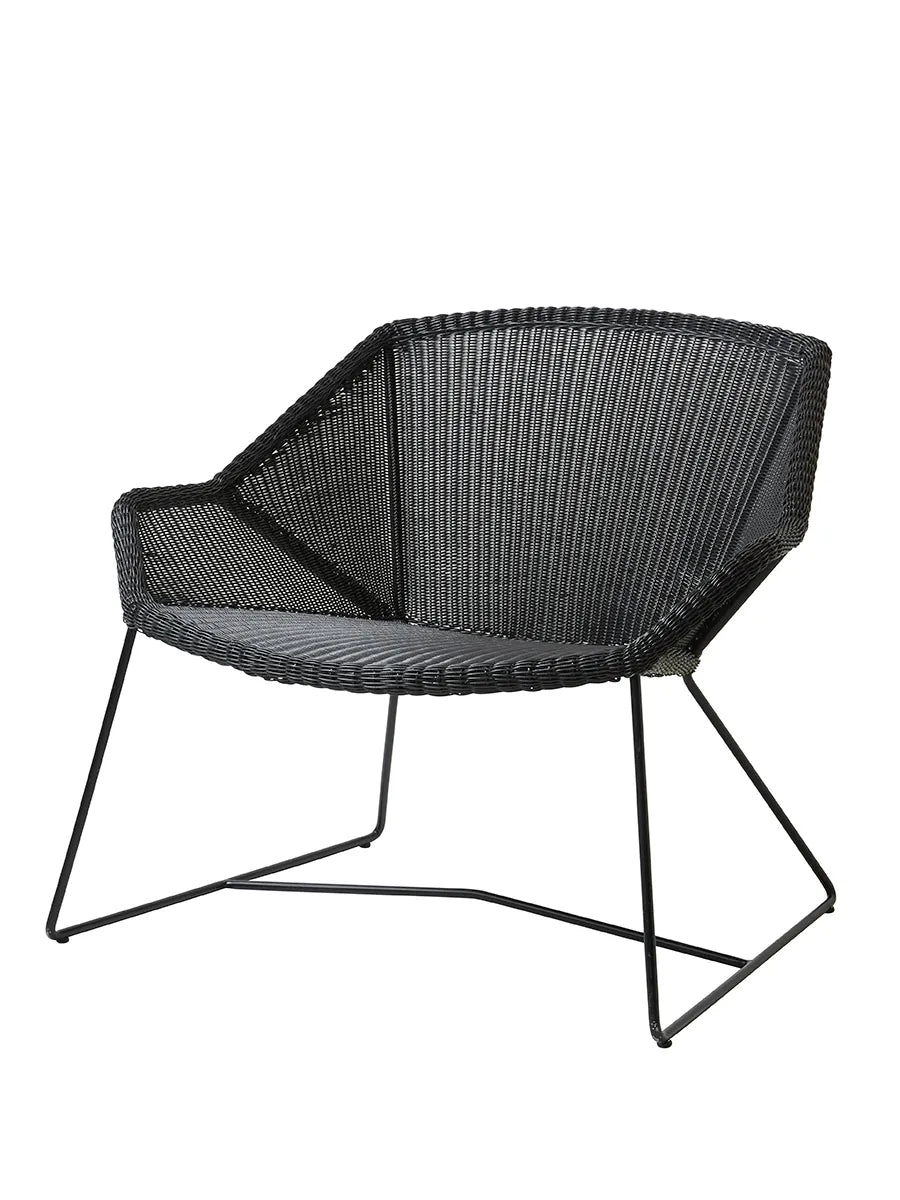 Breeze Loungestol fra Cane-line - Black / Ingen hynde - Jacobsen Plus
