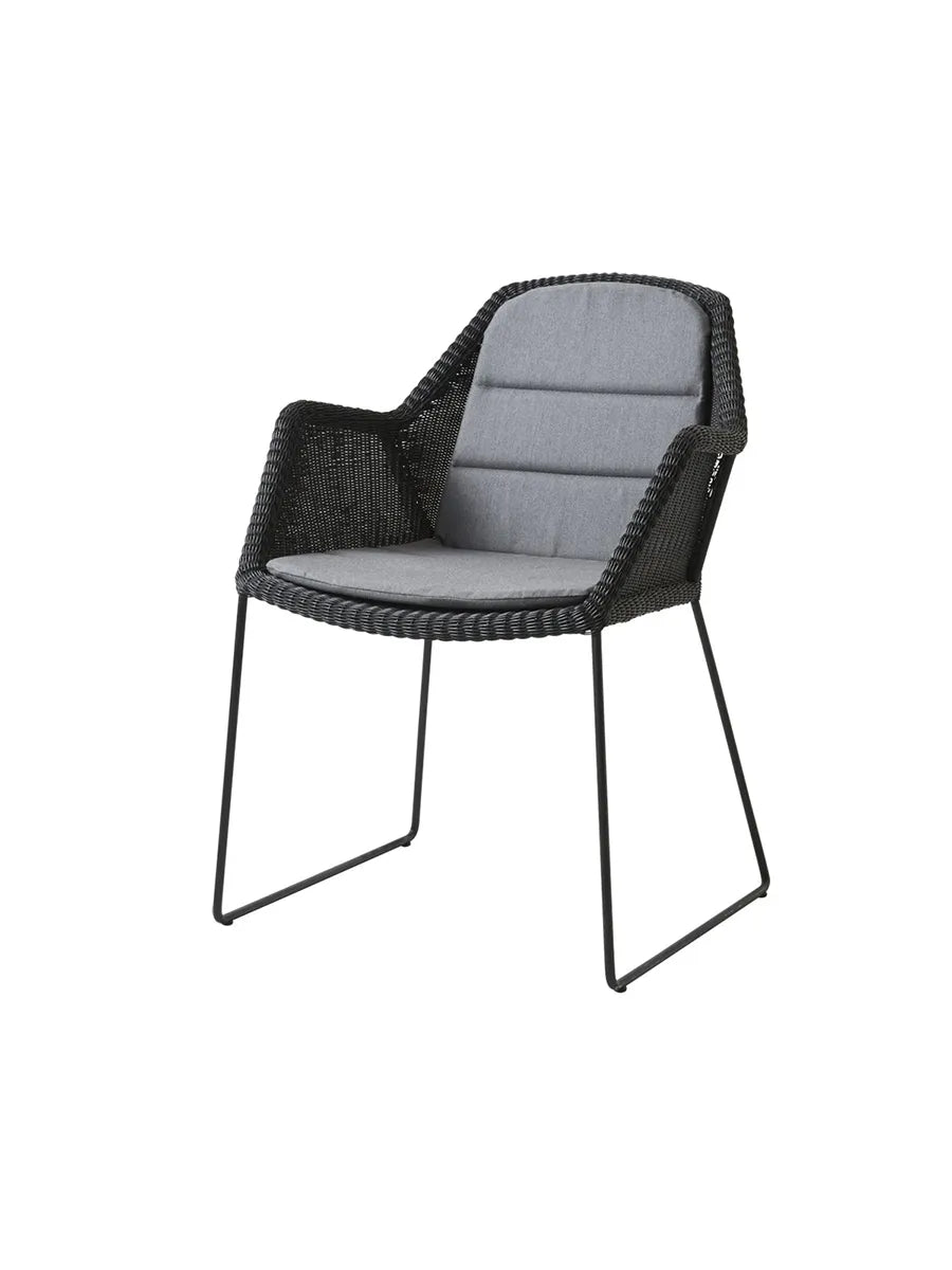 Breeze Havestol m. Meder Stel fra Cane-line - Black / Grey, Cane-line Natté - Jacobsen Plus