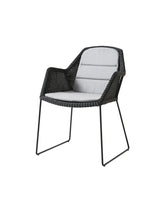 Breeze Havestol m. Meder Stel fra Cane-line - Black / Light grey, Cane-line Natté - Jacobsen Plus