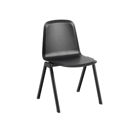 Muuto - Brink stol, A-base - Sort sæde - Sort stel - Jacobsen Plus