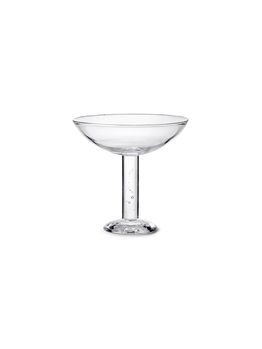 Bubble Glass Champagne Coupe, plain top fra Louise Roe - 1 - Jacobsen Plus