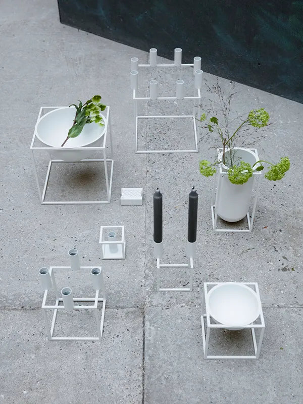 Kubus Vase Lolo, hvid fra Audo Copenhagen - 3 - Jacobsen Plus