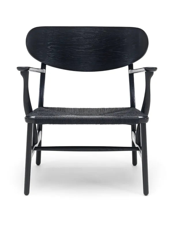 CH22 Loungestol af Hans J. Wegner - Sort / Eg - sortmalet - Jacobsen Plus