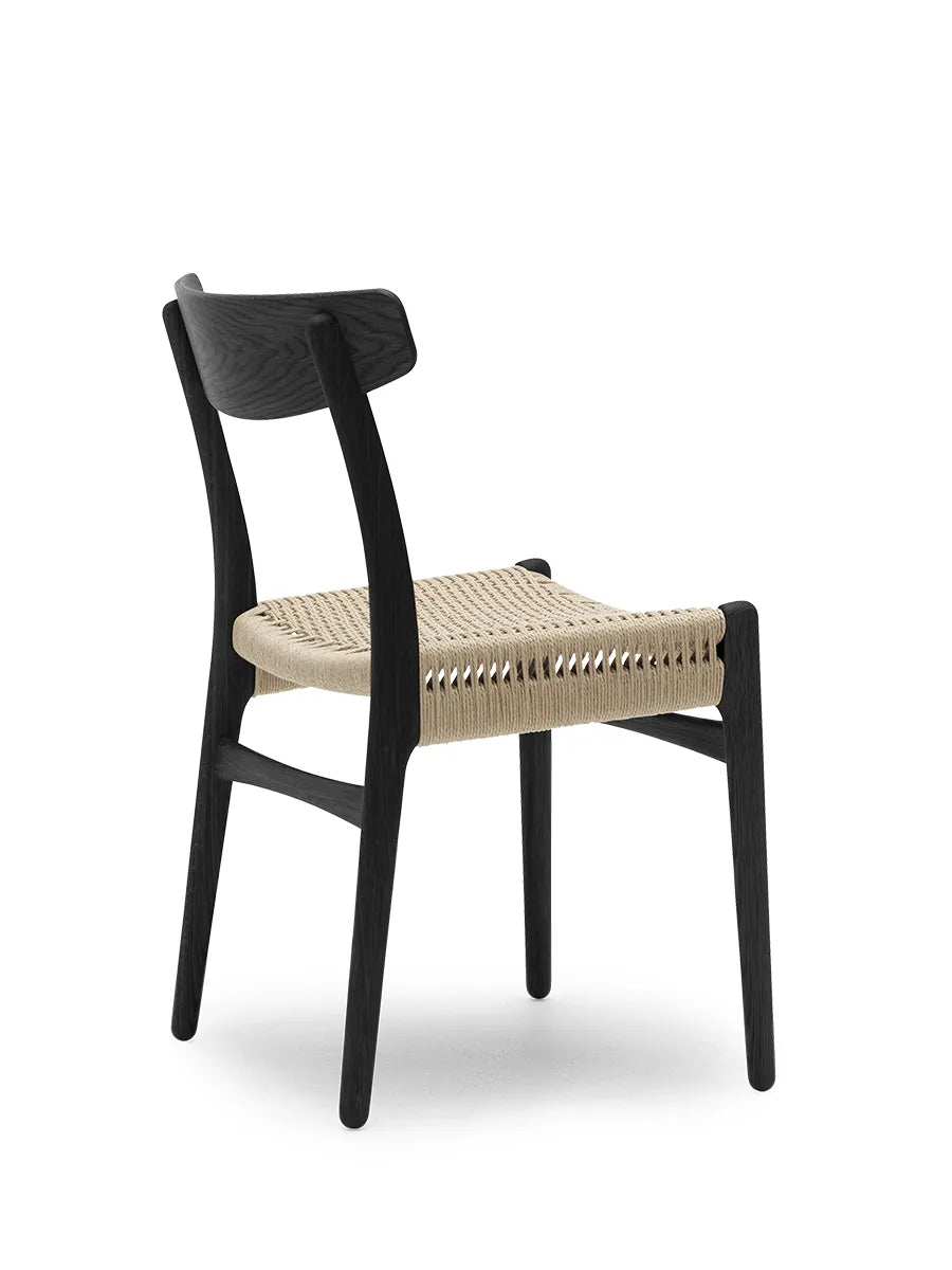 CH23 Spisestol, sort eg af Hans J. Wegner