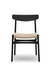 CH23 Spisestol, sort eg af Hans J. Wegner
