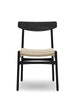 CH23 Spisestol, sort eg af Hans J. Wegner