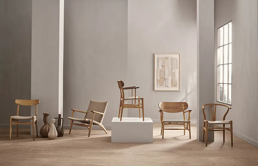 Y-stol CH24, eg olie af Hans J. Wegner