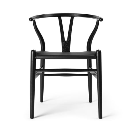 Y-stol CH24P, Sort eg med Thor 301 læder af Hans J. Wegner - Jacobsen Plus