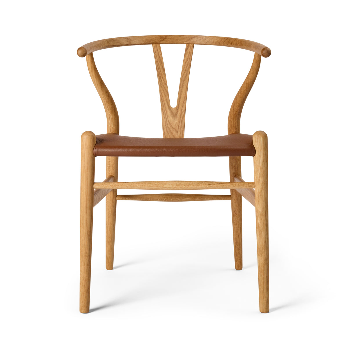Y-stol CH24P, Eg olie med Loke 7060 læder af Hans J. Wegner - 1 - Jacobsen Plus