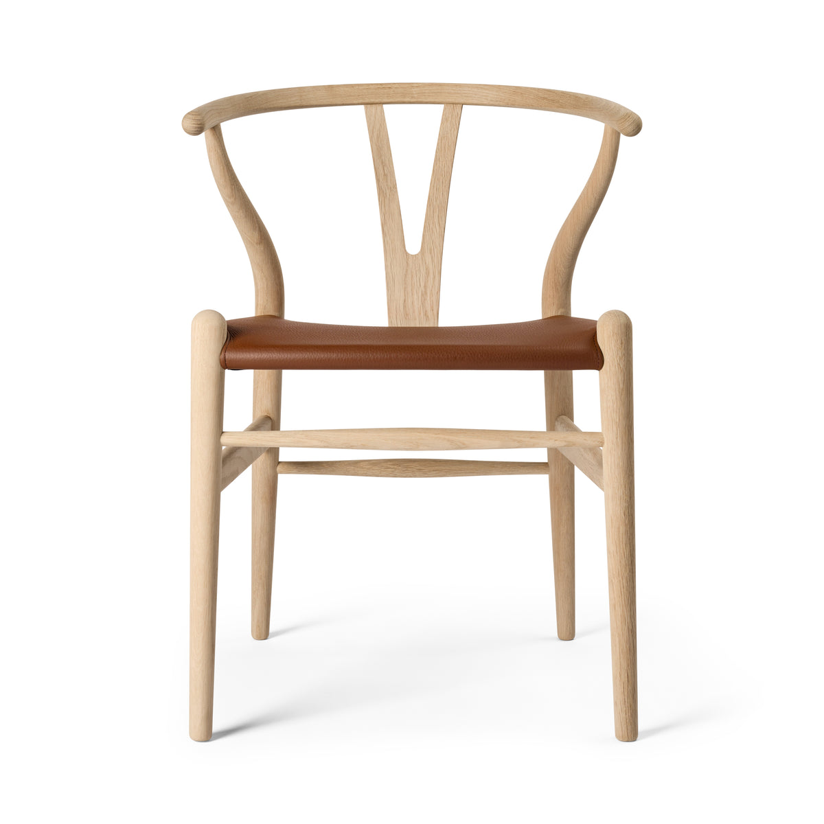 Y-stol CH24P, Eg sæbe med Loke 7060 læder af Hans J. Wegner - 1 - Jacobsen Plus