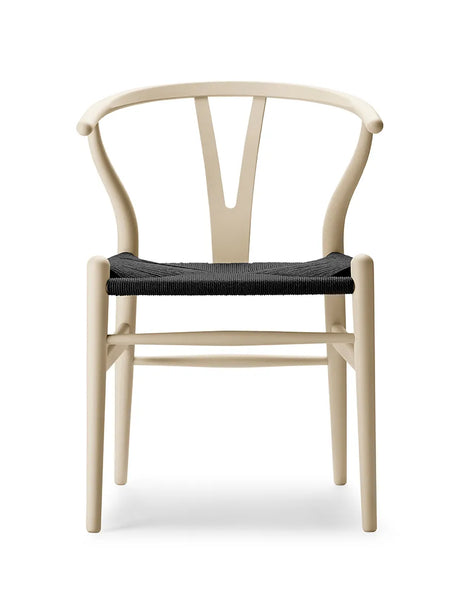 Y-stol CH24 Soft Barley med sort flet af Hans J. Wegner - 1 - Jacobsen Plus