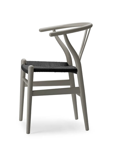 Y-stol CH24 Soft Clay med sort flet af Hans J. Wegner - 3 - Jacobsen Plus
