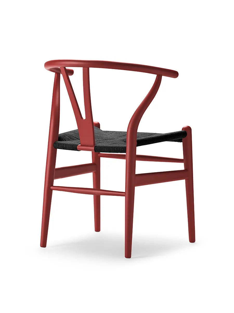 Y-stol CH24 Soft Falu med sort flet af Hans J. Wegner