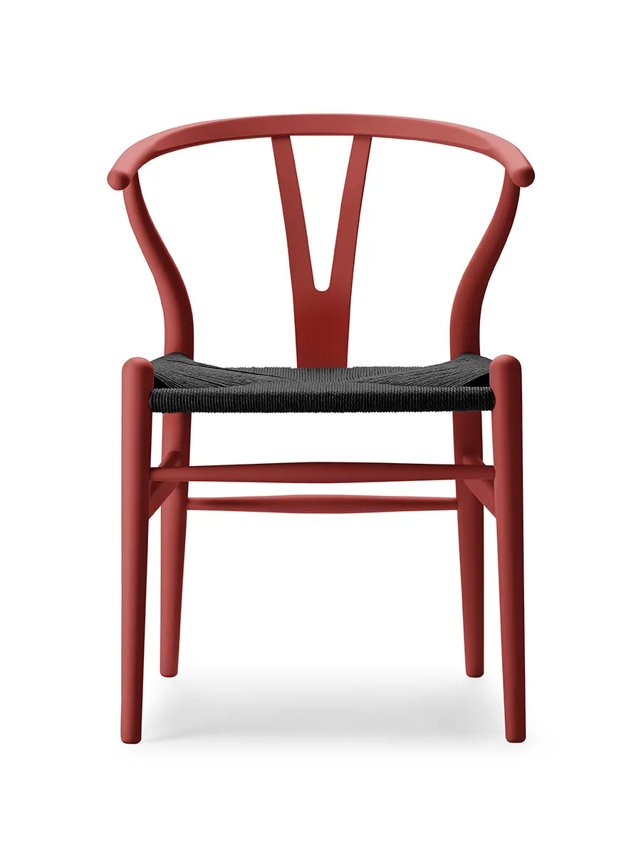 Y-stol CH24 Soft Falu med sort flet af Hans J. Wegner