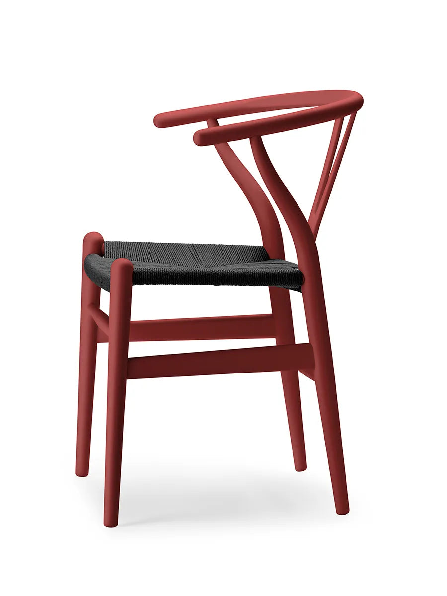 Y-stol CH24 Soft Falu med sort flet af Hans J. Wegner