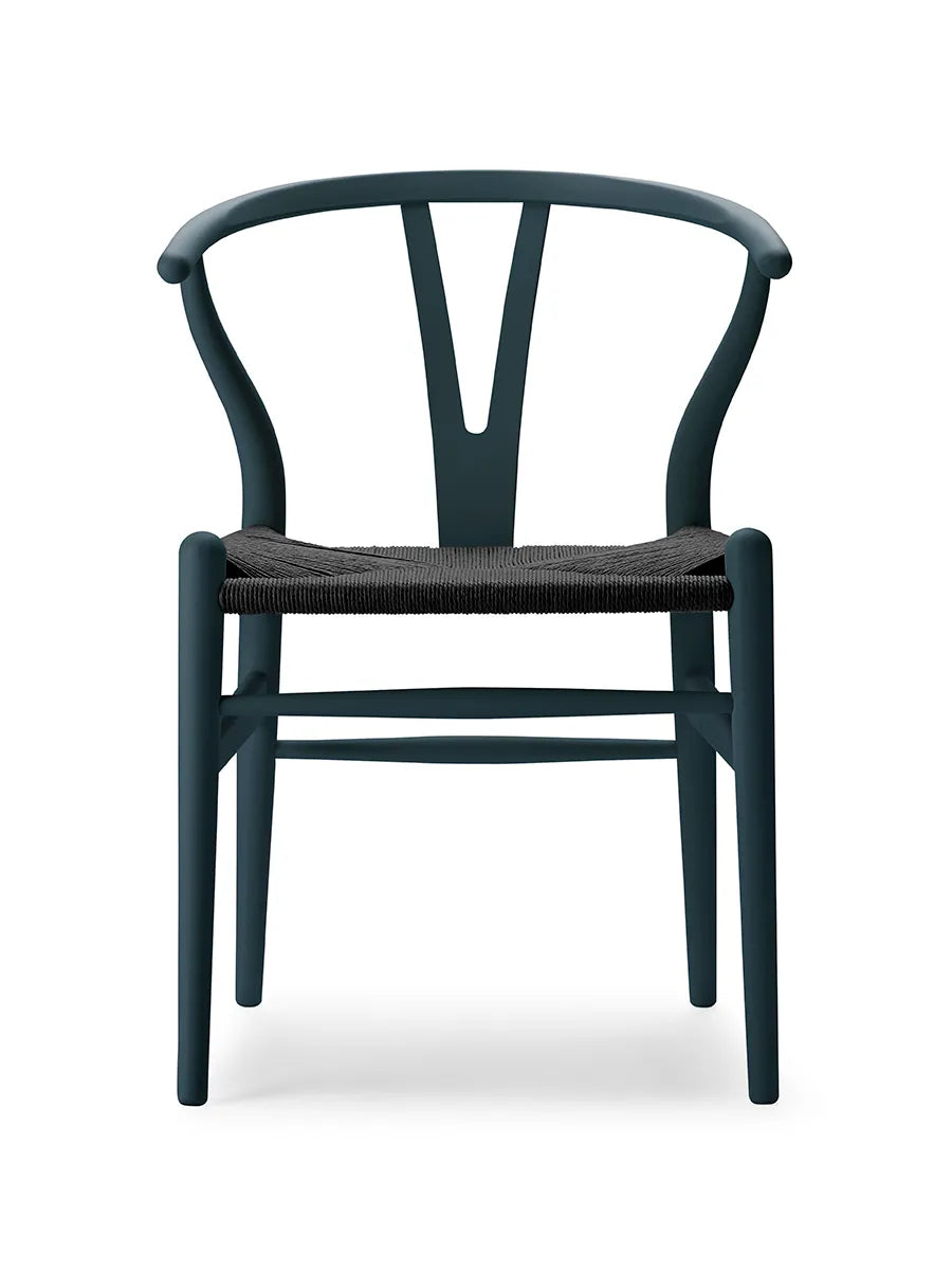 Y-stol CH24 Soft North Sea med sort flet af Hans J. Wegner