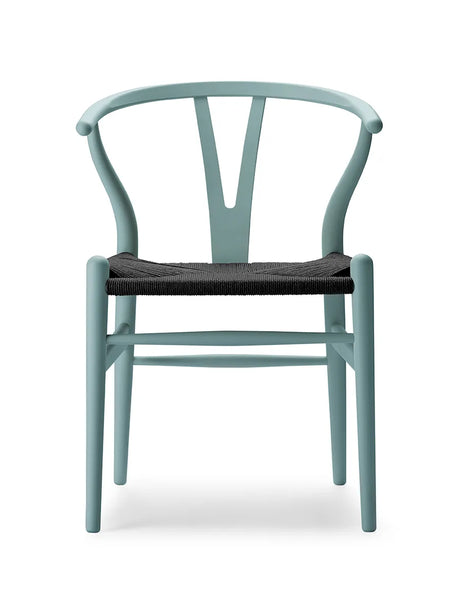 Y-stol CH24 Soft Pewter med sort flet af Hans J. Wegner - 1 - Jacobsen Plus