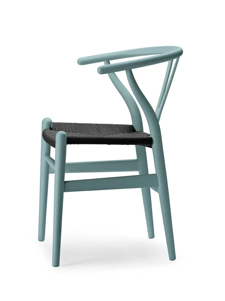 Y-stol CH24 Soft Pewter med sort flet af Hans J. Wegner - 3 - Jacobsen Plus
