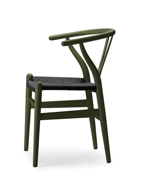 Y-stol CH24 Soft Seaweed med sort flet af Hans J. Wegner - 3 - Jacobsen Plus