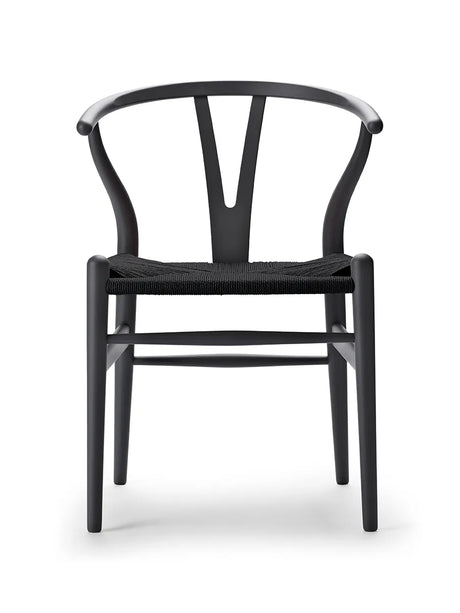 Y-stol CH24 Soft Anthracite Grey med sort flet af Hans J. Wegner - 1 - Jacobsen Plus