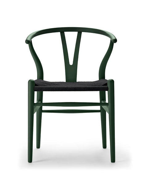 Y-stol CH24 Soft Green med sort flet af Hans J. Wegner - 1 - Jacobsen Plus