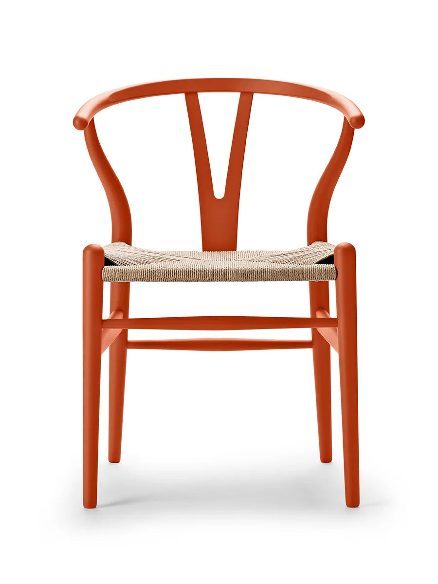 Y-stol CH24 Soft Orange Red af Hans J. Wegner