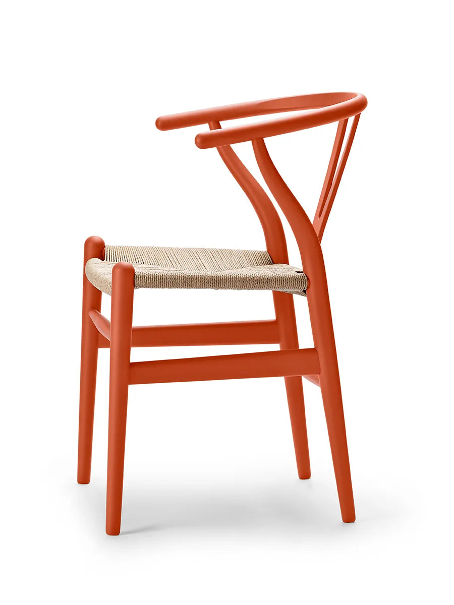 Y-stol CH24 Soft Orange Red af Hans J. Wegner